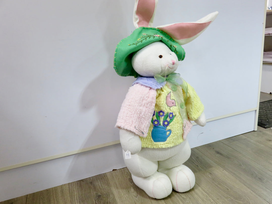 Standing Dressed Stuffed Bunny