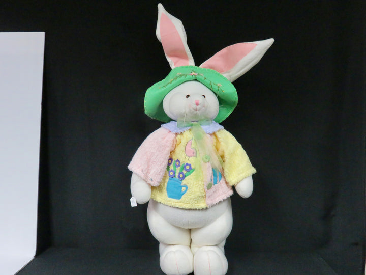Standing Dressed Stuffed Bunny