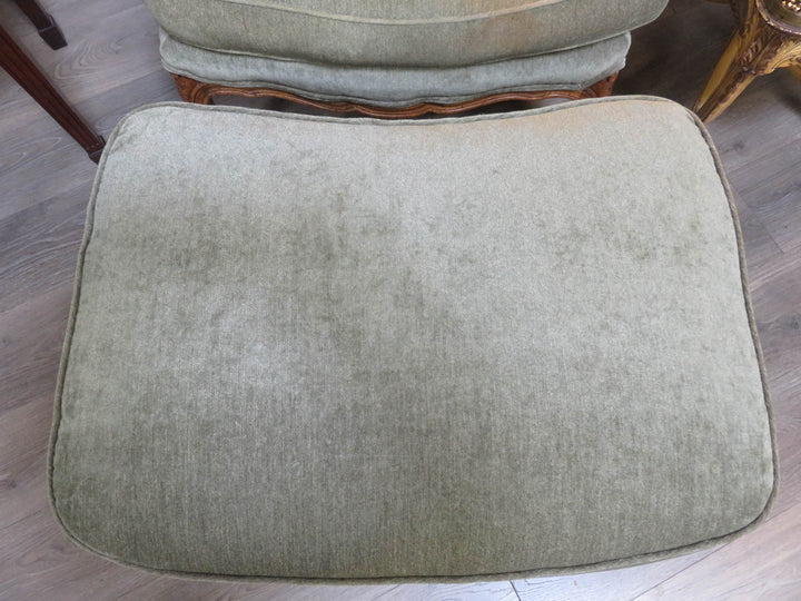 Baker Bergere Chair & Ottoman