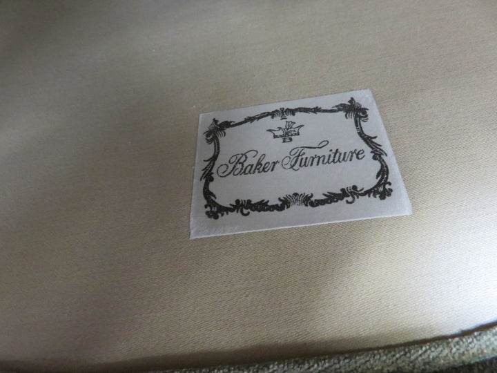 Baker Bergere Chair & Ottoman