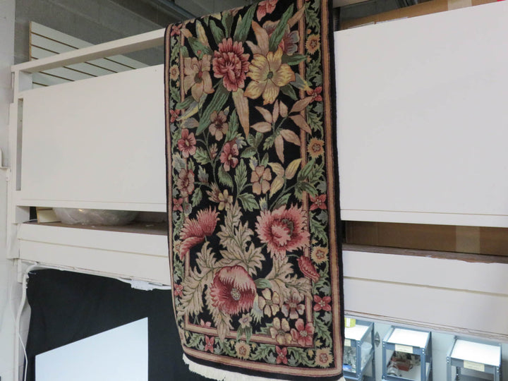 Black Floral Runner