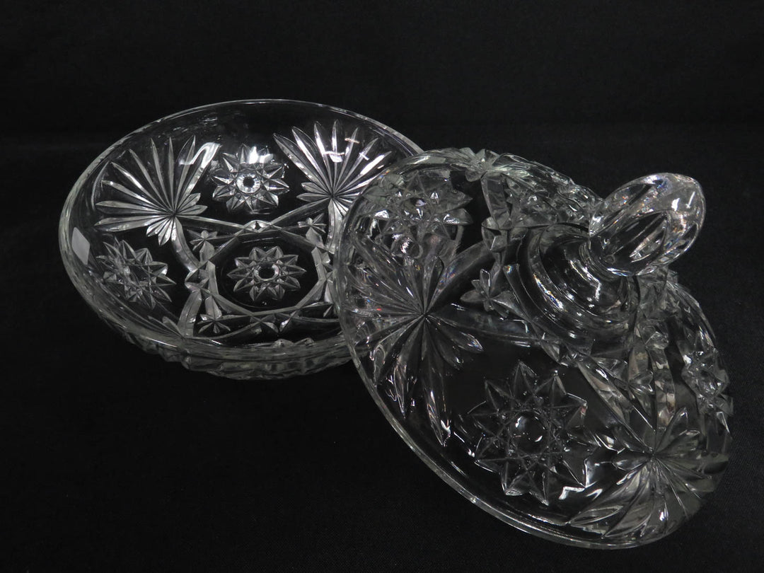 Covered Glass Bowl