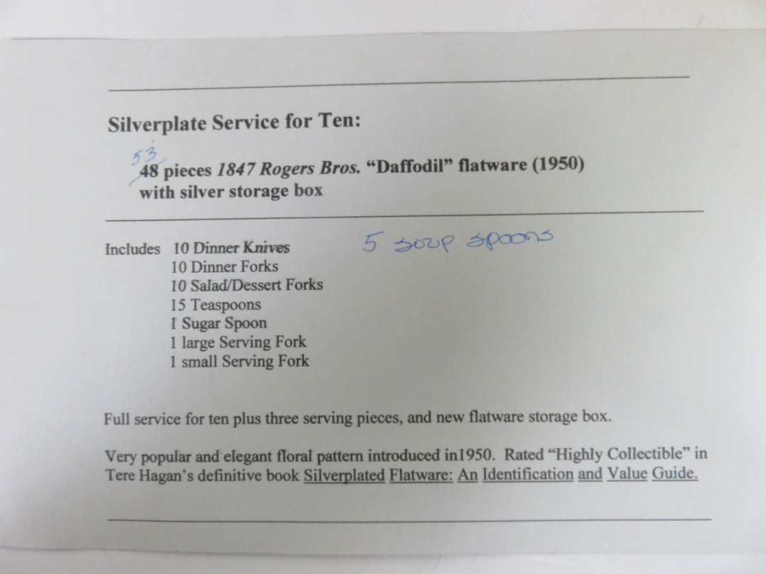 Rogers Brothers "Daffodil" Flatware