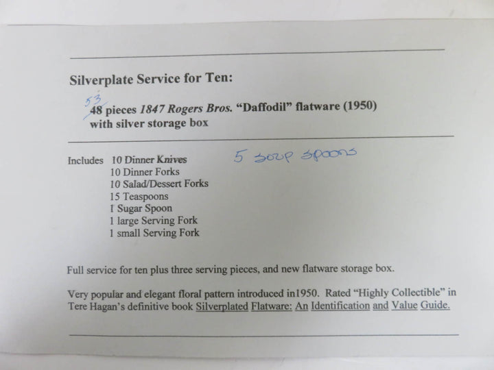 Rogers Brothers "Daffodil" Flatware