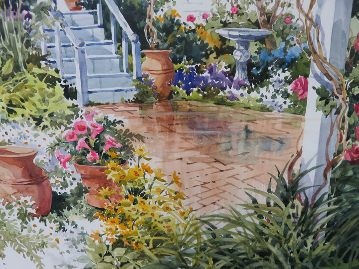 Garden Watercolor Painting