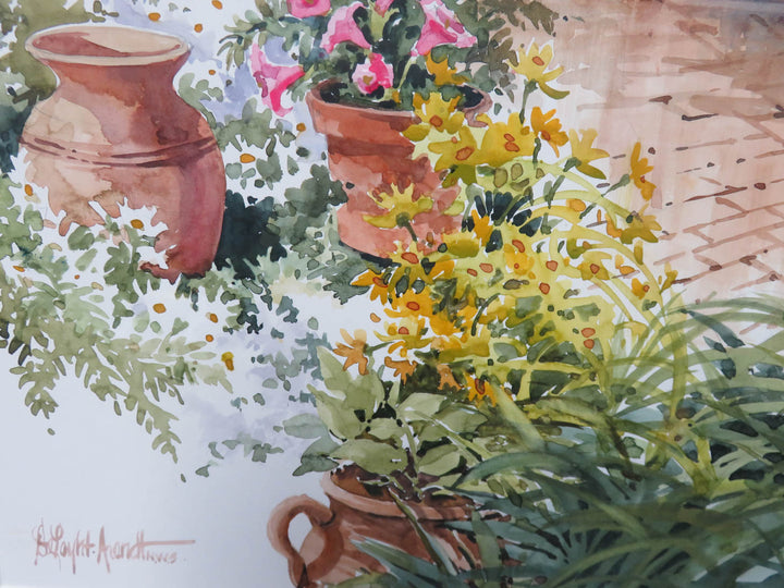 Garden Watercolor Painting