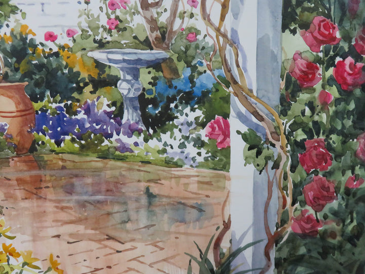 Garden Watercolor Painting