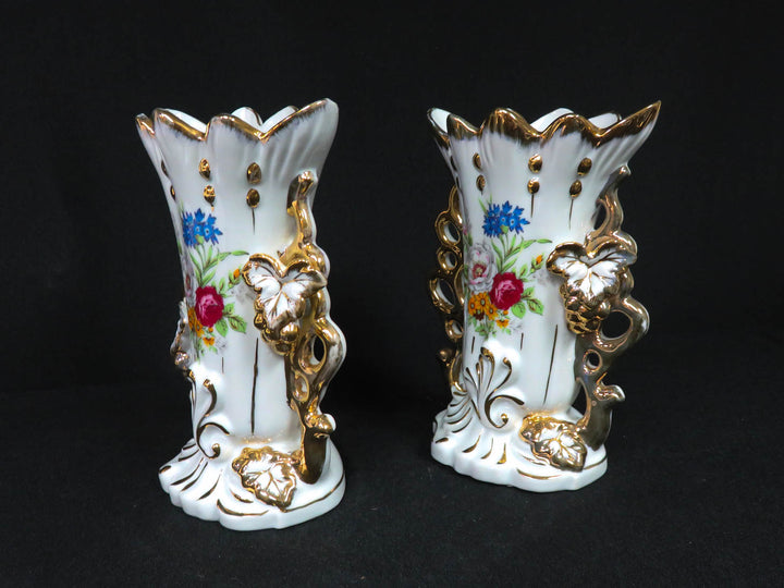 Haruta Floral and Gold Vases