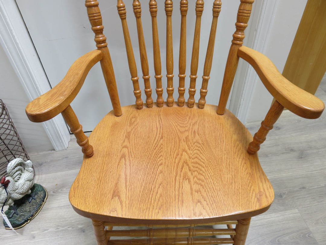 Vintage Carved Oak Arm Chair