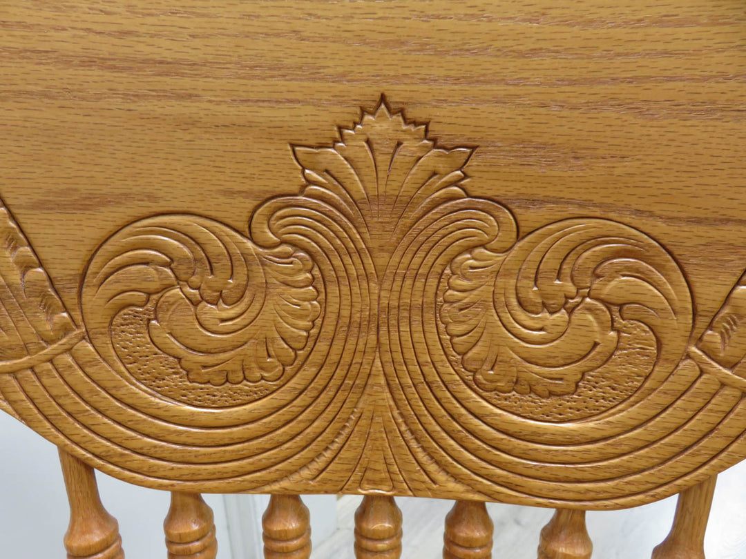 Vintage Carved Oak Arm Chair