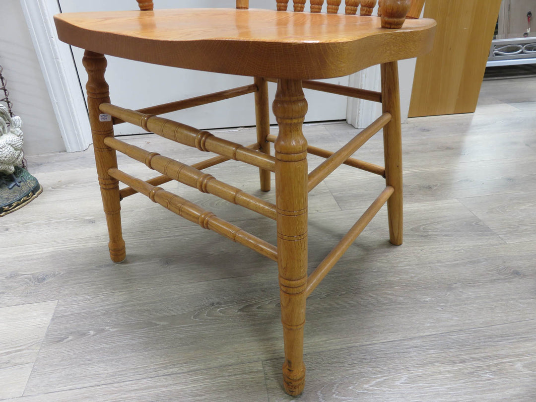 Vintage Carved Oak Arm Chair