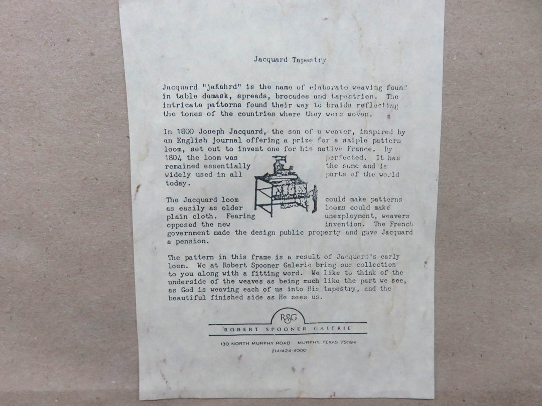 Jacquard Tapestry