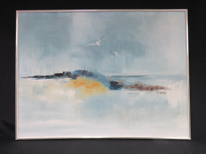 Abstract Seascape with Gulls