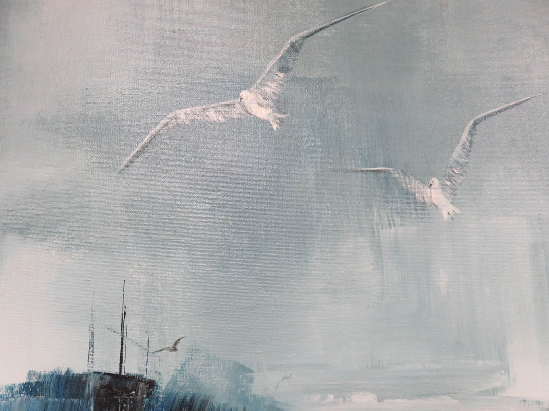 Abstract Seascape with Gulls