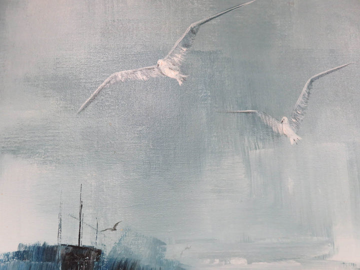 Abstract Seascape with Gulls