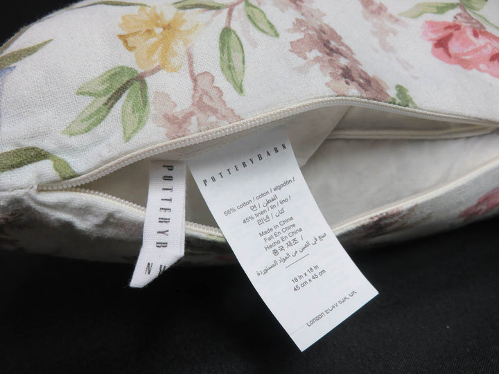 Pottery Barn Floral Throw Pillow