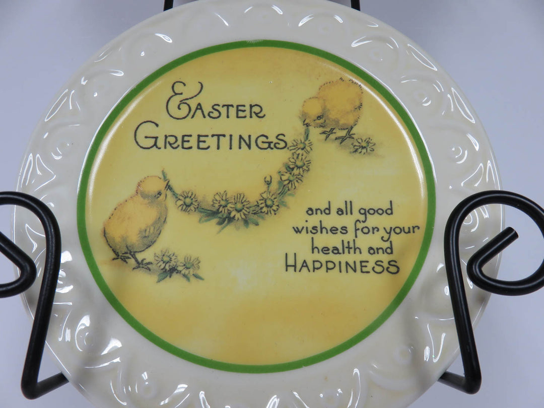 Ganz Easter Plates and Rack