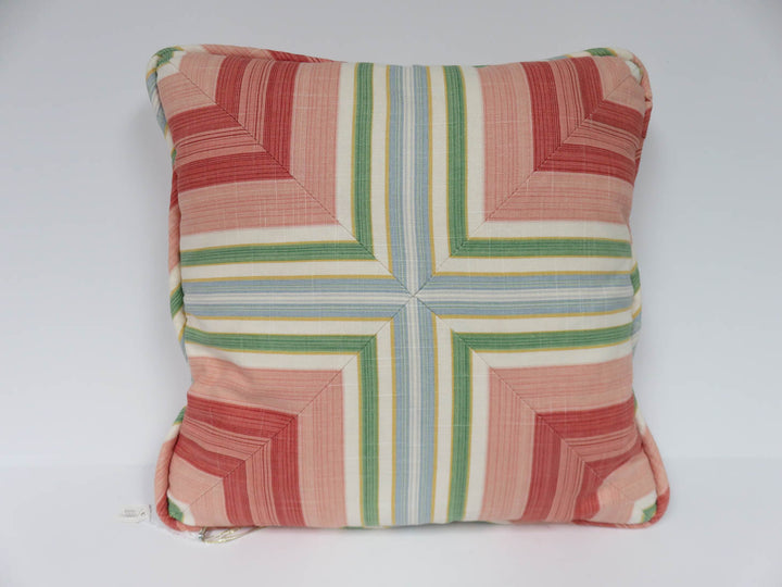 Pastel Striped Throw Pillow