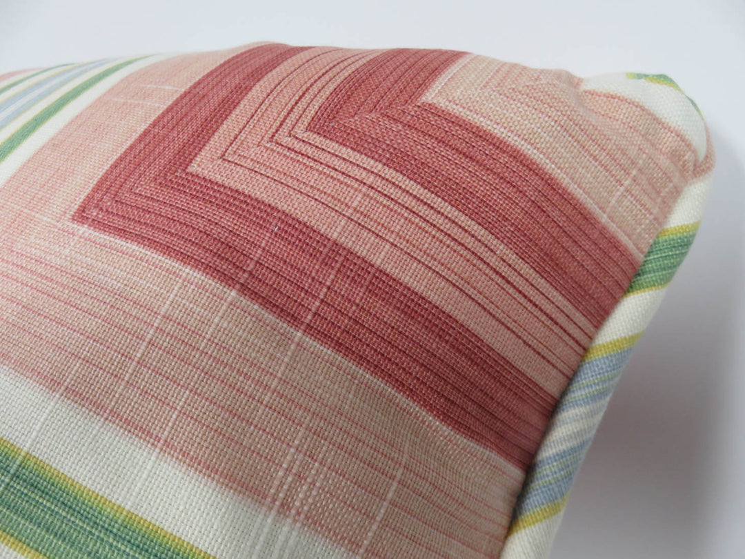 Pastel Striped Throw Pillow