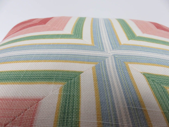 Pastel Striped Throw Pillow