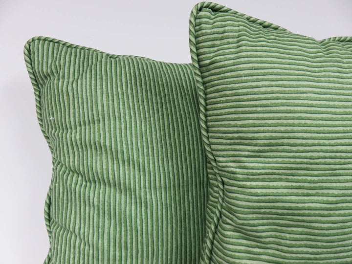 Pair of Green Throw Pillows