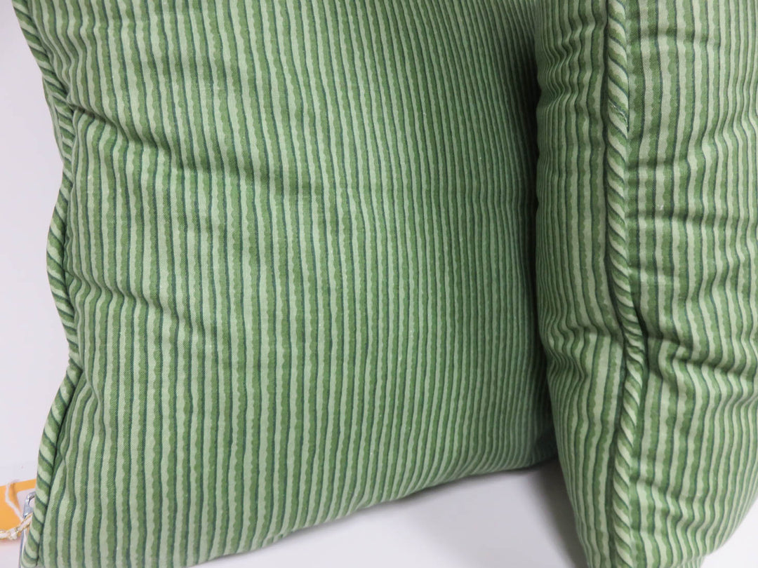 Pair of Green Throw Pillows