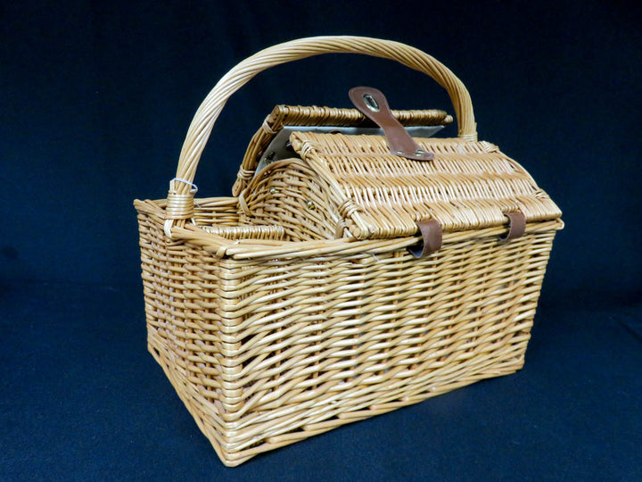 Wicker Picnic Basket for 2