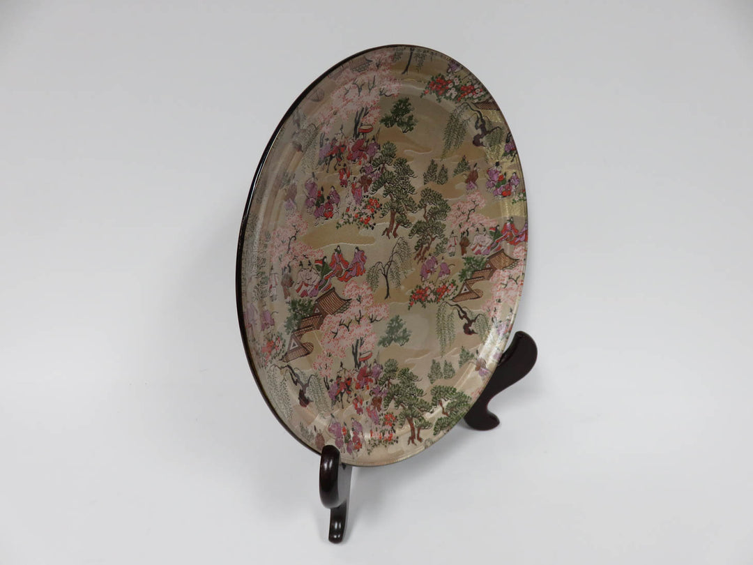 Decorative Asian Theme Plate & Stand