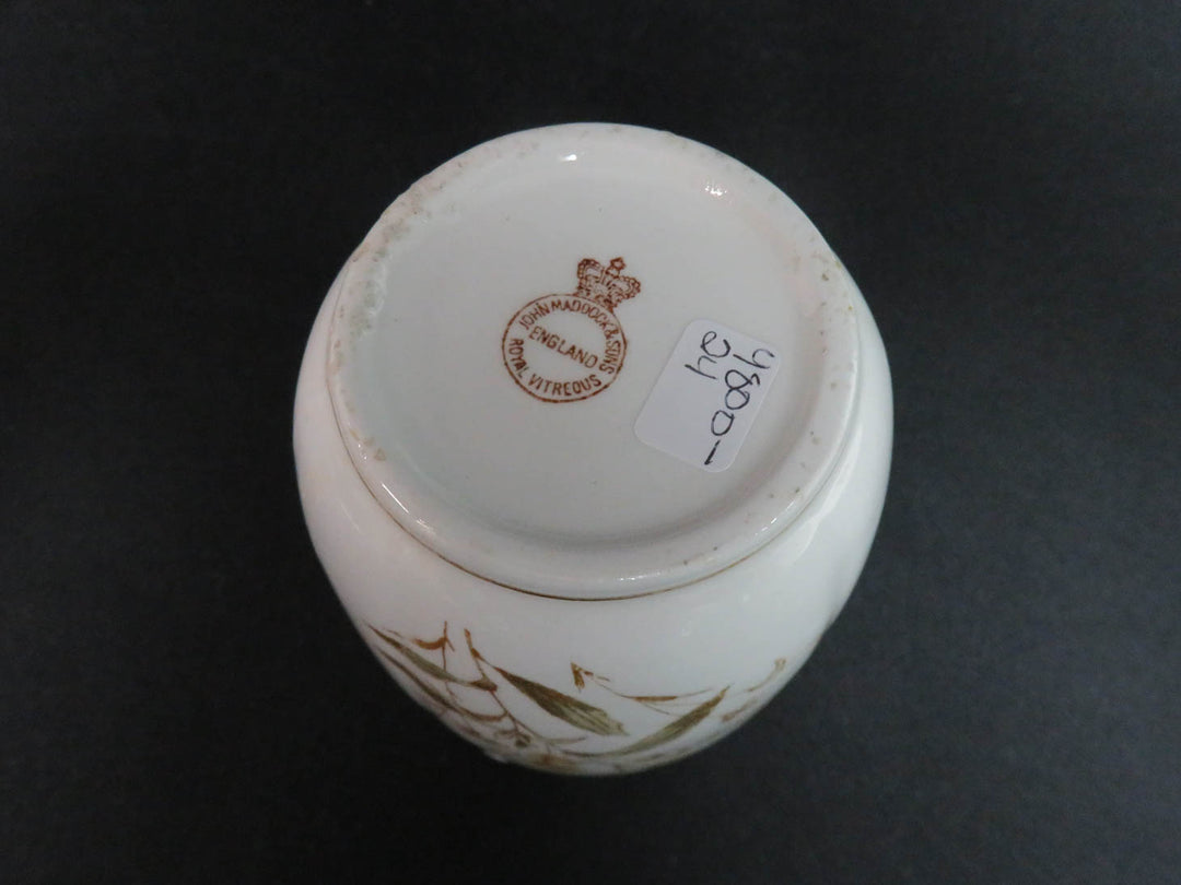 John Maddock & Sons  Ivory Colored Vase