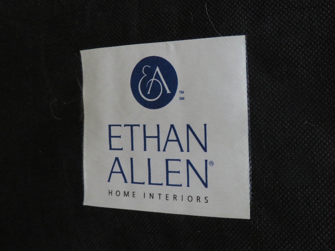 Ethan Allen Leather Ottoman