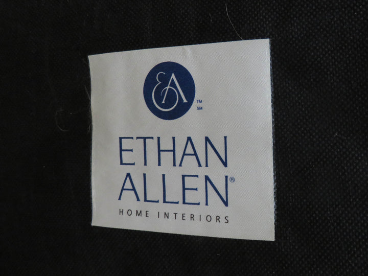 Ethan Allen Leather Ottoman