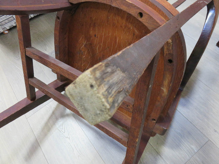 Antique Oak Banker's Chair