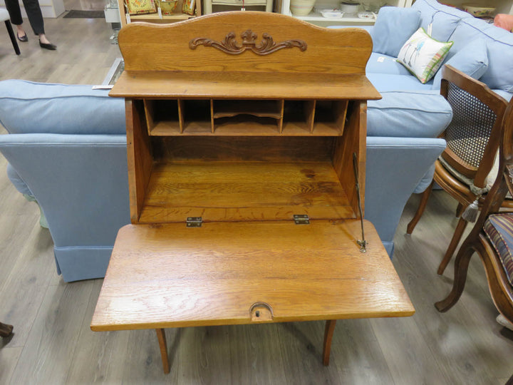 Petite Oak Slant Top Desk