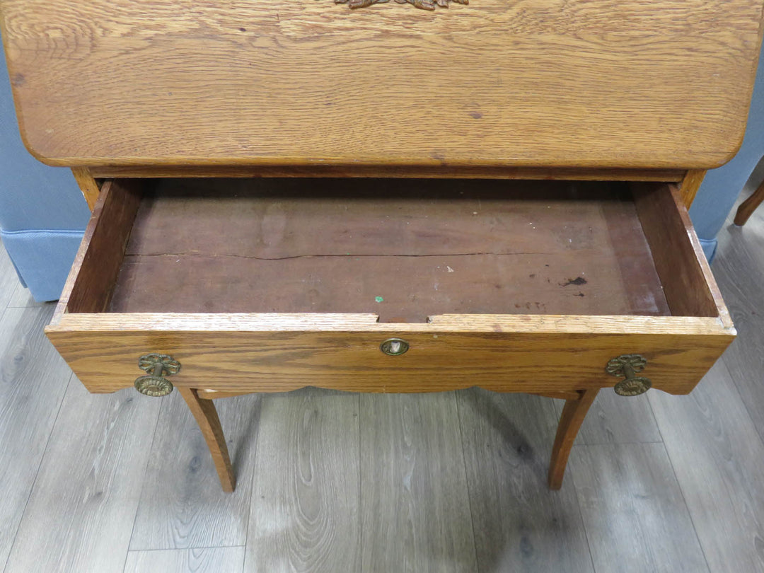 Petite Oak Slant Top Desk
