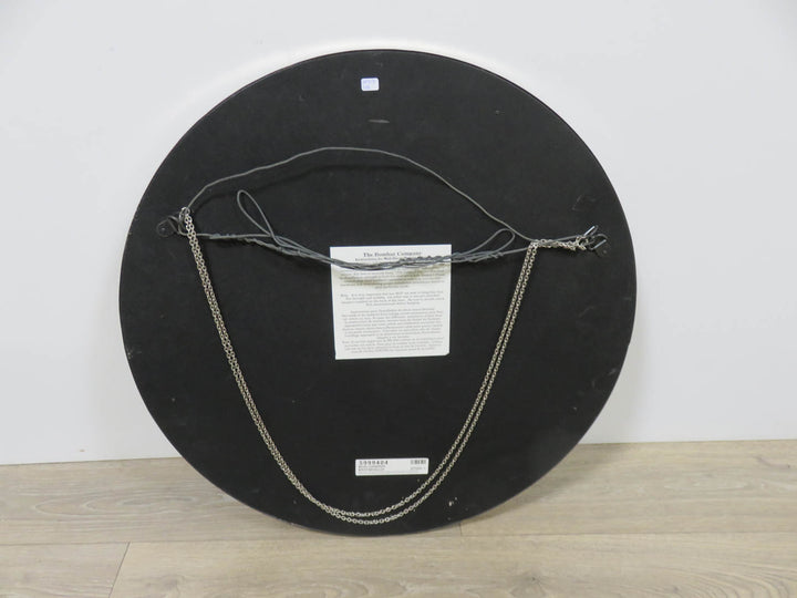 Bombay Ornate Round Silver Mirror