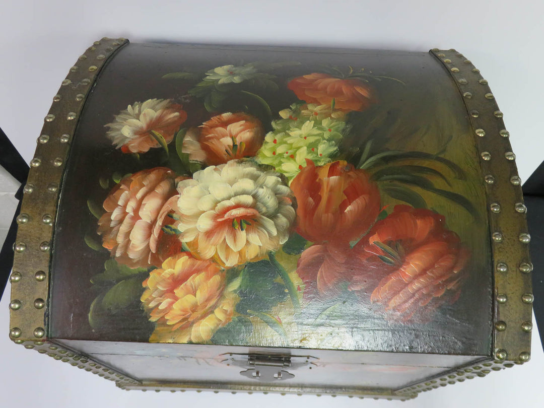Painted Floral Chest