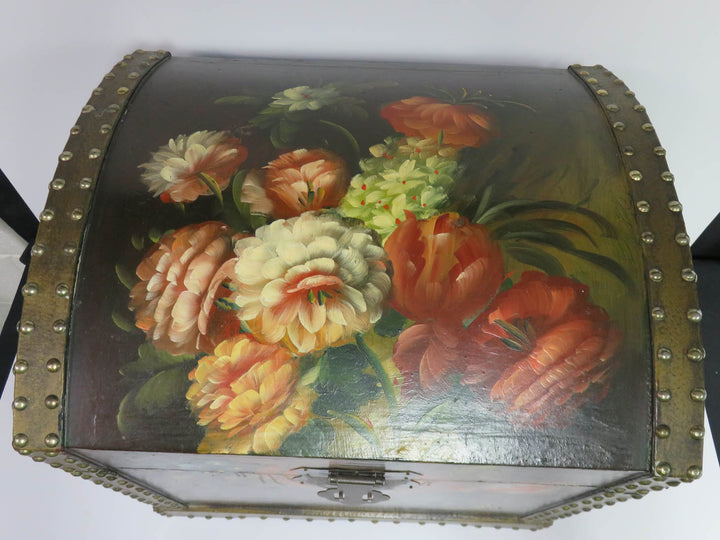 Painted Floral Chest