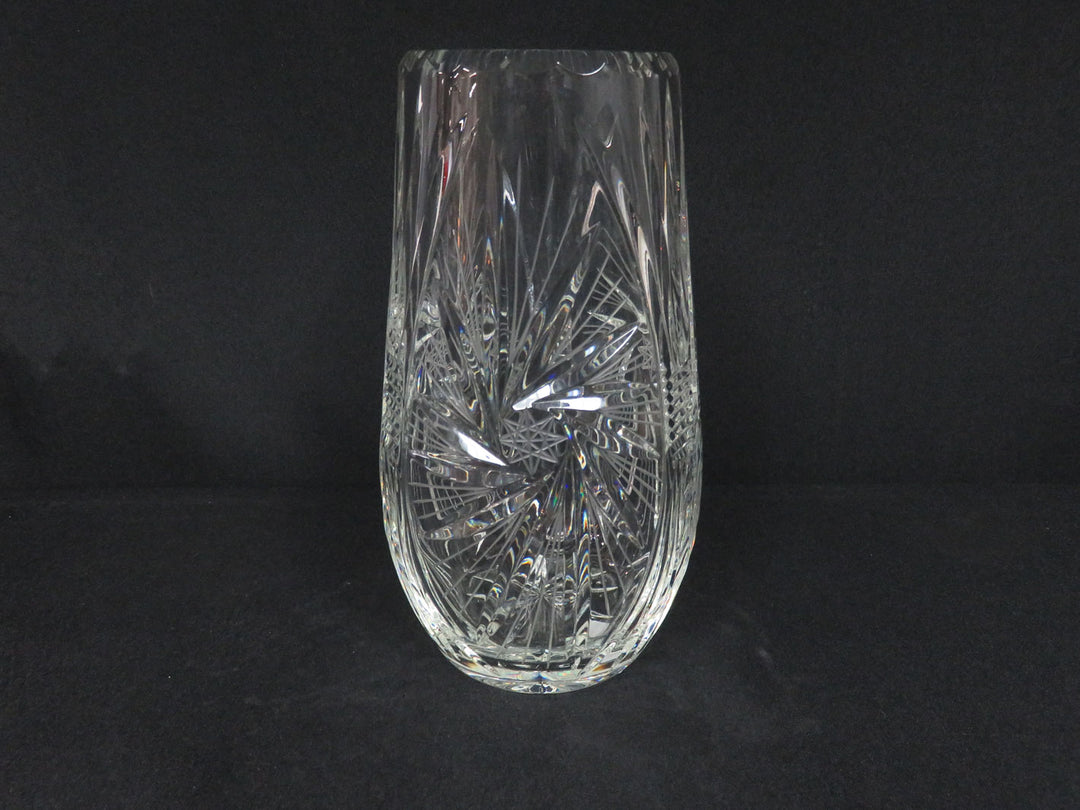 Bohemian Cut Crystal Vase