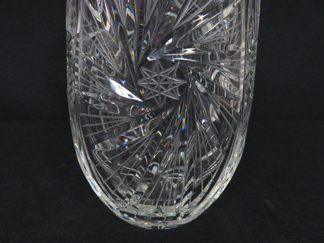 Bohemian Cut Crystal Vase