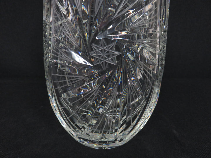 Bohemian Cut Crystal Vase
