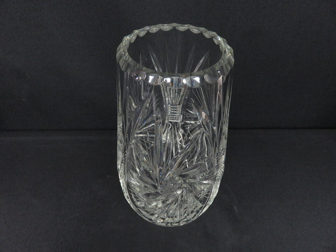 Bohemian Cut Crystal Vase