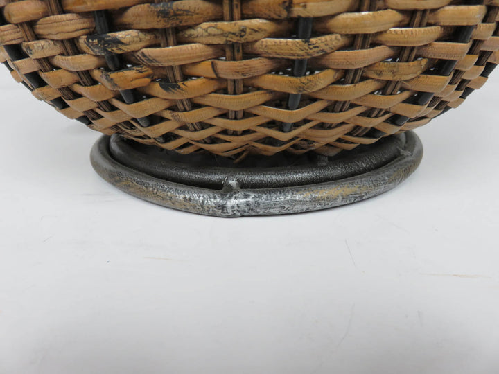 Rattan and Metal Vessel