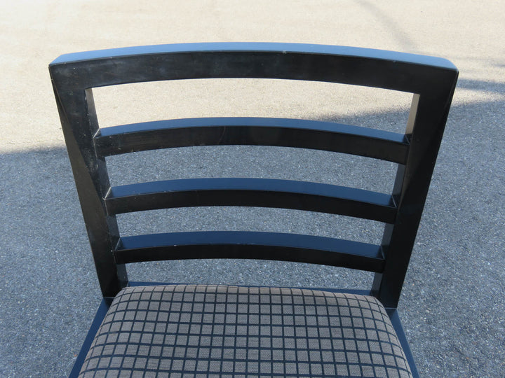 Contemporary Dining Table & Six Side Chairs