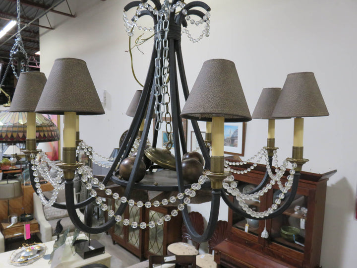 Rustic Metal 8 Arm Chandelier