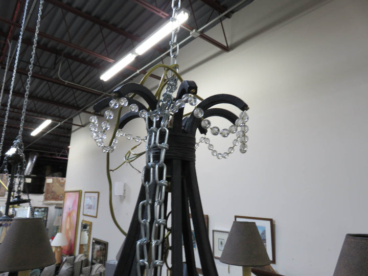 Rustic Metal 8 Arm Chandelier