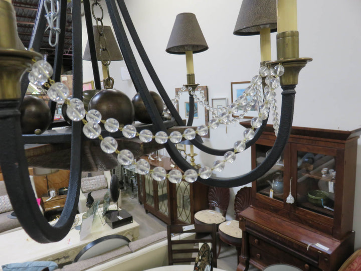 Rustic Metal 8 Arm Chandelier