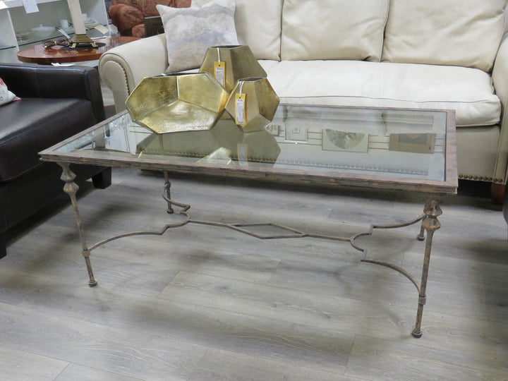Metal & Glass Coffee Table