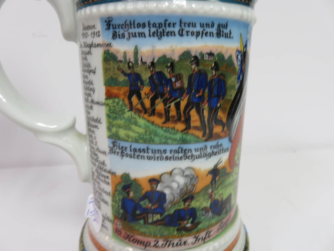 German Regimental Beer Stein
