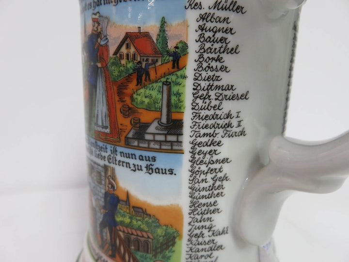 German Regimental Beer Stein
