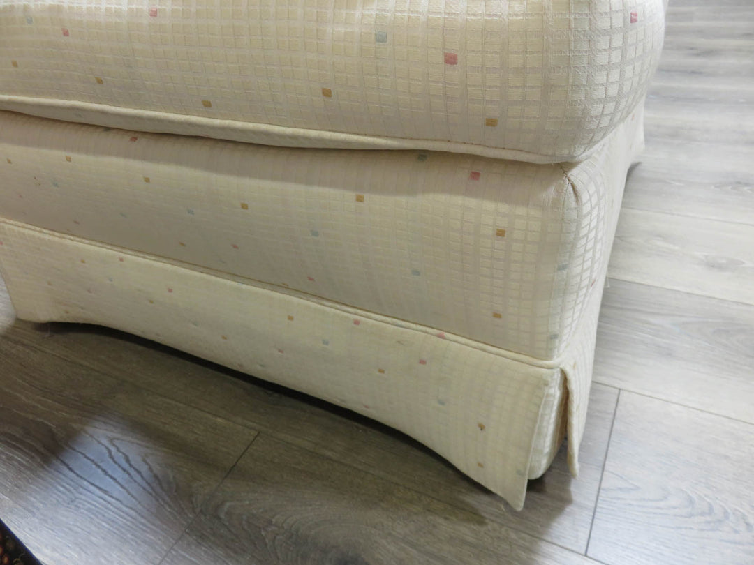 Cream Upholstered Arm Chair
